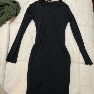 Suede midi dress, brand new